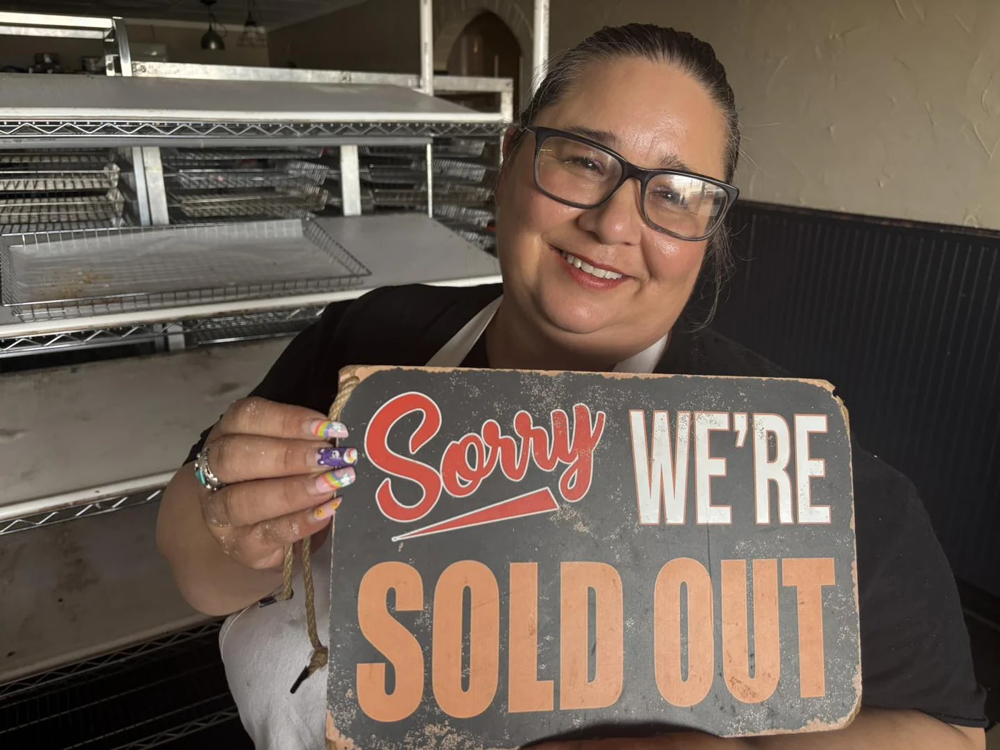 Jason’s Donuts sold out sign