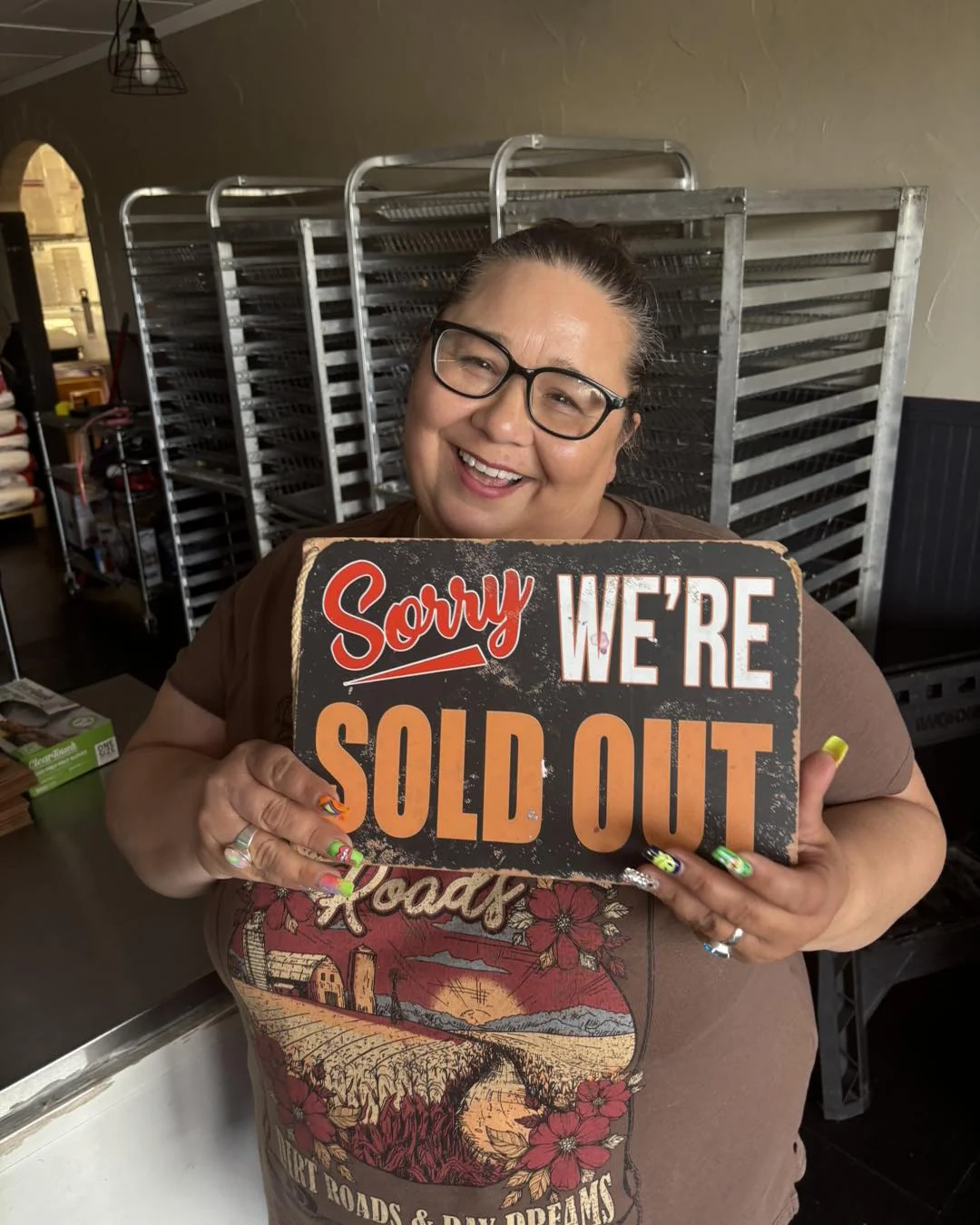 Jason’s Donuts sold out sign